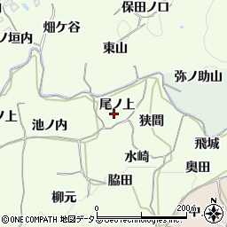 京都府木津川市加茂町例幣尾ノ上周辺の地図