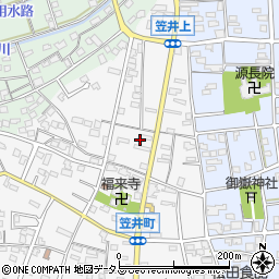 静岡県浜松市中央区笠井町233周辺の地図