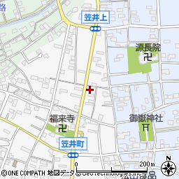 静岡県浜松市中央区笠井町174周辺の地図