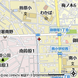 兵庫県伊丹市御願塚6丁目周辺の地図