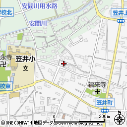 静岡県浜松市中央区笠井町439周辺の地図