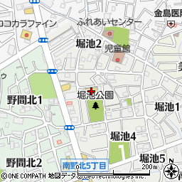 伊丹市立　ひかり保育園周辺の地図