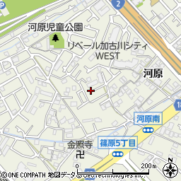 兵庫県加古川市加古川町河原周辺の地図