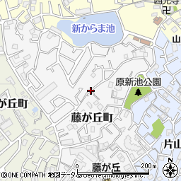 大阪府吹田市藤が丘町周辺の地図