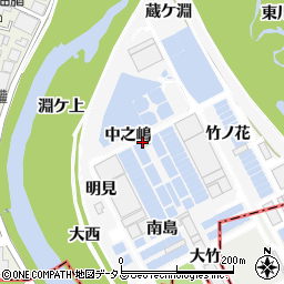 兵庫県伊丹市口酒井中之嶋周辺の地図
