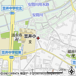 静岡県浜松市中央区笠井町450周辺の地図