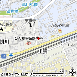 静岡県掛川市上張259周辺の地図