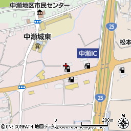 株式会社西日本宇佐美　東海支店１６３号名阪中瀬インター周辺の地図
