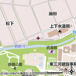 愛知県豊橋市牛川町森下周辺の地図