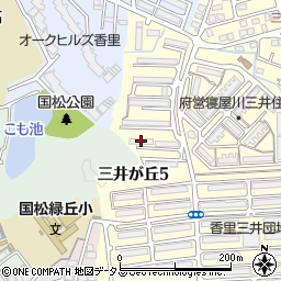 府公社香里三井Ｃ団地Ａ－１０４棟周辺の地図