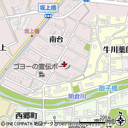 愛知県豊橋市牛川町南台周辺の地図