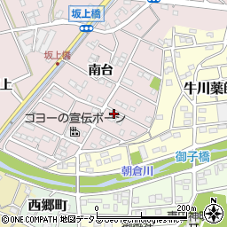 愛知県豊橋市牛川町（南台）周辺の地図