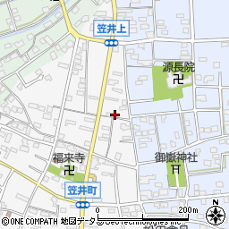 静岡県浜松市中央区笠井町176周辺の地図