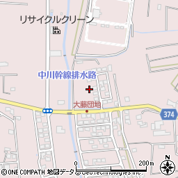 静岡県磐田市大久保735周辺の地図