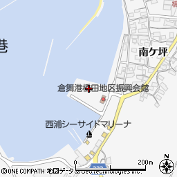 愛知県蒲郡市西浦町（倉舞）周辺の地図