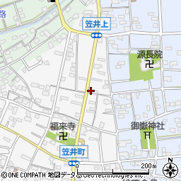 静岡県浜松市中央区笠井町171周辺の地図