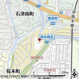 淀川工事事務所　寝屋川浄化ポンプ場周辺の地図