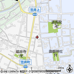 静岡県浜松市中央区笠井町16周辺の地図