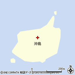 沖島周辺の地図
