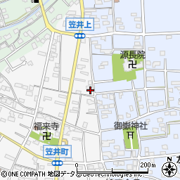 静岡県浜松市中央区笠井町18周辺の地図