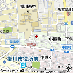 静岡県掛川市小鷹町158-4周辺の地図