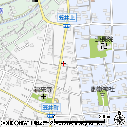 静岡県浜松市中央区笠井町177周辺の地図