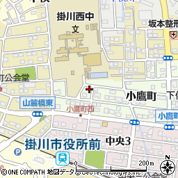 静岡県掛川市小鷹町190周辺の地図