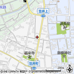 静岡県浜松市中央区笠井町229周辺の地図