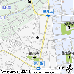 静岡県浜松市中央区笠井町227周辺の地図