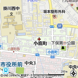 静岡県掛川市小鷹町116周辺の地図