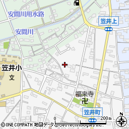 静岡県浜松市中央区笠井町404周辺の地図