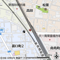 東栄理容館周辺の地図