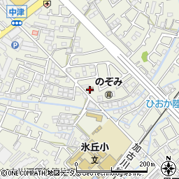 加古川日岡郵便局周辺の地図