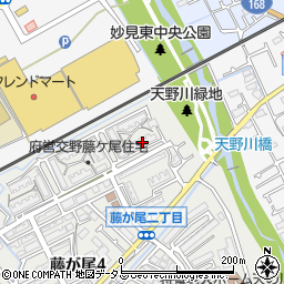 大阪府営交野藤ヶ尾住宅Ｂ５号棟周辺の地図