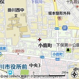 静岡県掛川市小鷹町117周辺の地図