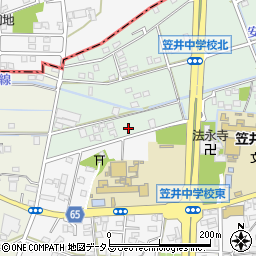 静岡県浜松市中央区笠井上町643周辺の地図