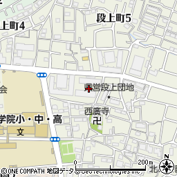 兵庫県西宮市段上町3丁目13周辺の地図
