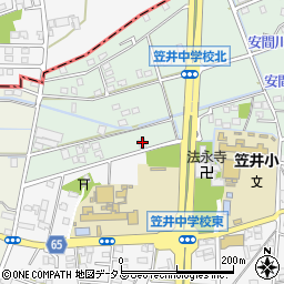 静岡県浜松市中央区笠井上町641周辺の地図