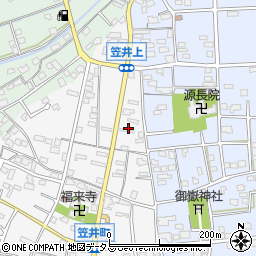 静岡県浜松市中央区笠井町14周辺の地図