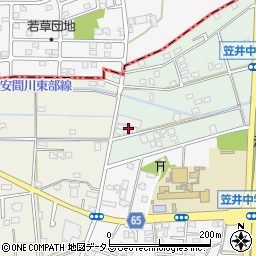 静岡県浜松市中央区笠井上町656周辺の地図