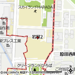 兵庫県伊丹市岩屋周辺の地図