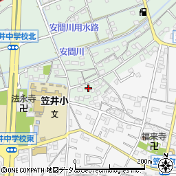 静岡県浜松市中央区笠井上町566周辺の地図