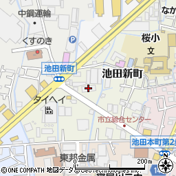 ウエルシア寝屋川池田新町店周辺の地図