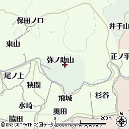 京都府木津川市加茂町岡崎（弥ノ助山）周辺の地図