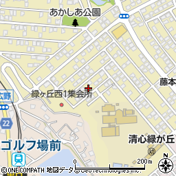 兵庫県三木市緑が丘町西1丁目3周辺の地図