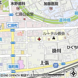 静岡県掛川市喜町2周辺の地図