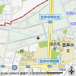 静岡県浜松市中央区笠井上町640周辺の地図