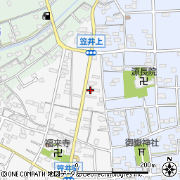 静岡県浜松市中央区笠井町12周辺の地図