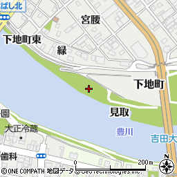 愛知県豊橋市下地町見取周辺の地図