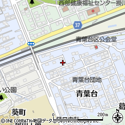 静岡県掛川市青葉台2-7周辺の地図